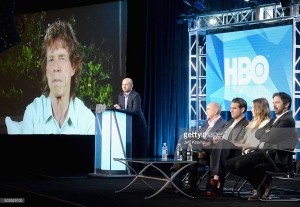 speaks onstage during the HBO Winter 2016 TCA Panel at Langham Hotel on January 7, 2016 in Pasadena, California.