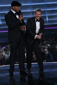 LL Cool J and James Corden during THE 58TH ANNUAL GRAMMY AWARDS, Monday, Feb. 15, 2016 (8:00-11:30 PM, live ET) at STAPLES Center in Los Angeles and broadcast on the CBS Television Network. Photo: Cliff Lipson/CBS ÃÂ©2016 CBS Broadcasting, Inc. All Rights Reserved