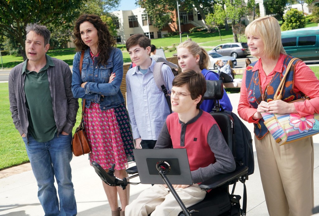 SPEECHLESS- "Pilot" (ABC/Adam Taylor) JOHN ROSS BOWIE, MINNIE DRIVER, MASON COOK, KYLA KENEDY, MICAH FOWLER, DINA SPYBEY-WATERS